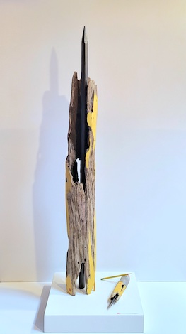The Last Pencil on Earth, 2021, Wood, 5 1:2(W) X 50(H)