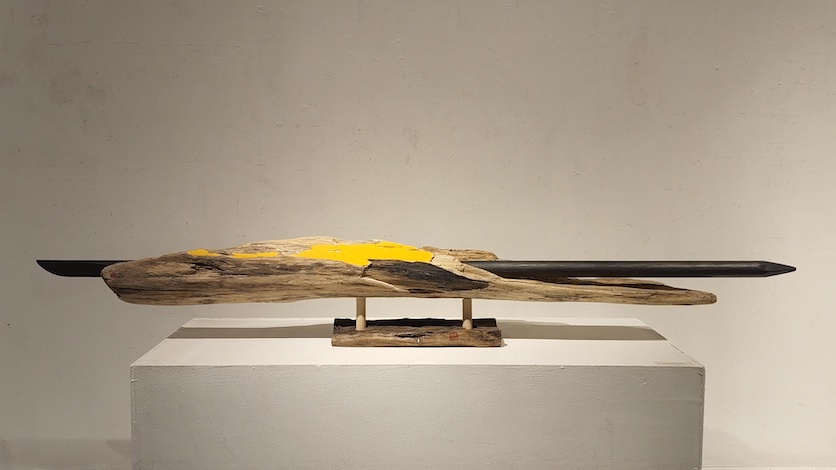 The Last Pencil on Earth, 2021, Wood, 57(L) X 6(W)