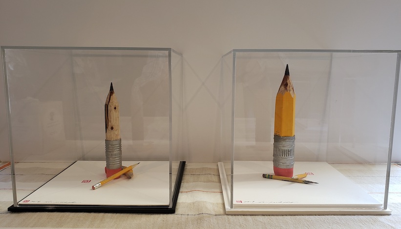 Two works to be displayed in the museum box , 2019