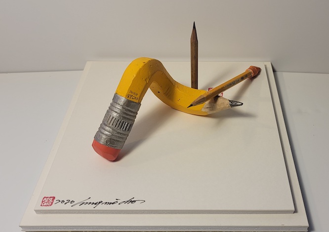 The Last Pencil on Earth / Carved Pencil & Real Pencils / 10